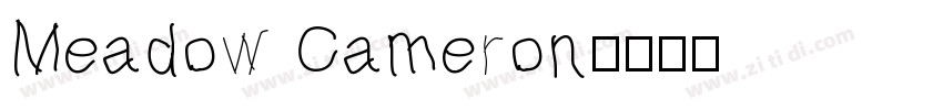Meadow Cameron字体转换